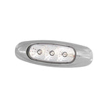 Clearance light, (Clear) Amber/Red with Chrome housing