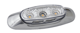 LED Clear/Amber side marker with integrated step light