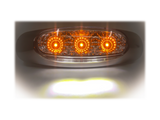 LED Clear/Amber side marker with integrated step light