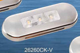 Clear Red Marker light with chrome housing,12-24 Volt,Truck,Trailer,Bus,Caravan