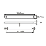 Clear Red Tail/Stoplight, Marker +S/S Bezel,12-24 Volt,Truck,Trailer,Ute,Caravan