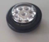 Lucidity 2" Round marker light WHITE, 12-24 Volt,Truck,Trailer,Ute,Bus,Caravan