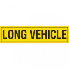 LONG VEHICLE 1020 x 250mm Class 2 Reflective Sign - Metal Plate
