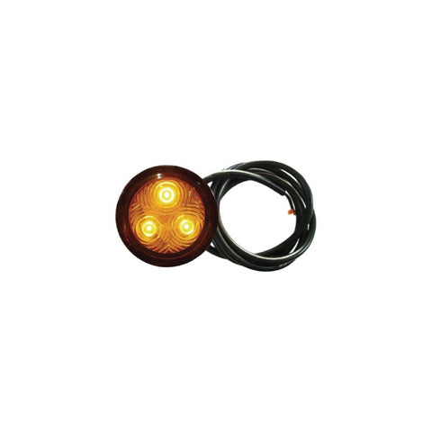LED Mud Gaurd Pole marker light. Fits into Mudguard pole. 12/24 Volt. Kenworth,Trailer