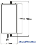 Westcoast Style Mirror Head - Left Hand Side / Motorised & Heated With Light
