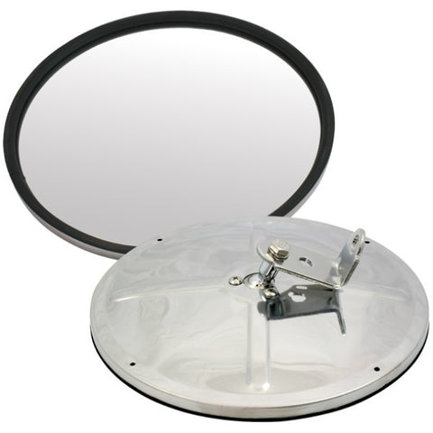 216mm Stainless Round Spotter Mirror - Bolt On