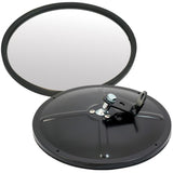 216mm Black Round Spotter Mirror - Bolt On