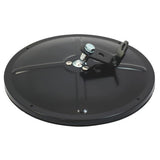 216mm Black Round Spotter Mirror - Bolt On