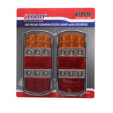 Pair of Lucidity Rear Tail lights with Reverse 12-24V