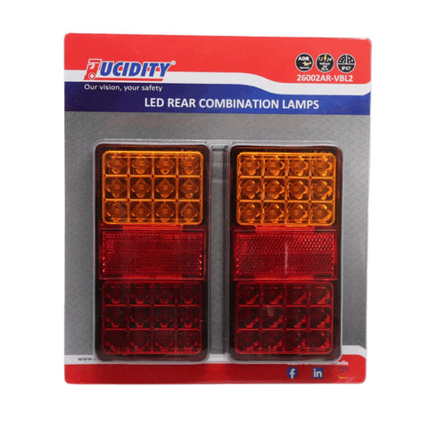 Pair of Lucidity Rear Tail lights 12-24V