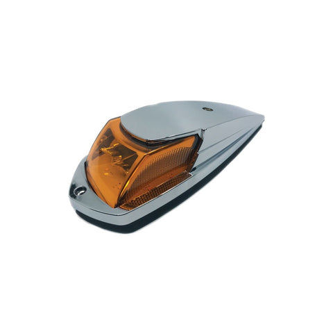 Cab Roof light with chrome housing, Amber/Amber