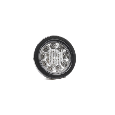 4 inch Round LED Indicator Light with Clear/Amber Lens