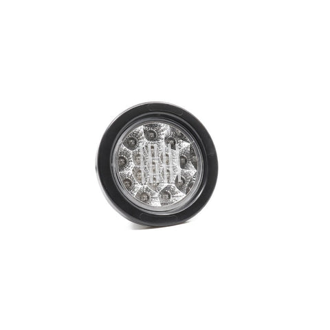 4 inch Round LED Indicator Light with Clear/Red Lens