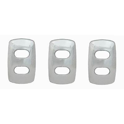 Chrome Rocker switch covers (3 pack) - fits Kenworth 2008 onwards