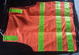 10 x High Visibility Work Safety Vest Fluro Orange Sizes S, M,XXXL