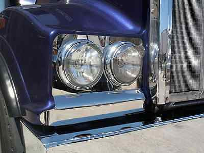 Pair of S/S Headlight backings (LONG)  to suit Kenworth T404, T408, Early 409