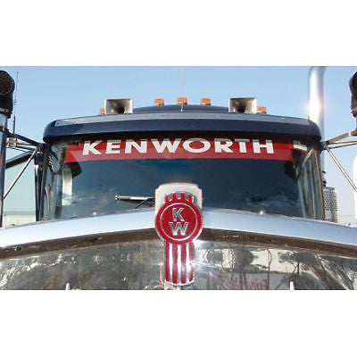 RED Windscreen Decal "KENWORTH", B&S,UTE,PROMOTION,CHEV,PICKUP,DRAG,F100