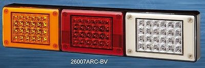 12/24V LED Jumbo Tail light, Amber/Red/Clear, Truck,Bus,Ute,Trailer,Caravan,KW