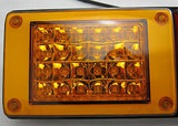 Pair of 12/24V LED Jumbo Tail lights, Amber/Red/Red, Truck,Bus,Ute,Trailer,Caravan