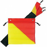 Red & Yellow Safety Flag Kit, 450 x 450mm - For Transport / Oversize Truck & Tra