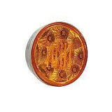 4 inch Round Amber LED Indicator Light with Amber Lens. 12/24V. Kenworth,Trailer