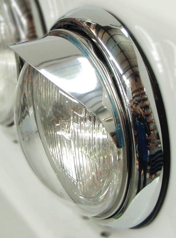 Chrome plastic Headlight Visor, May suit Kenworth Truck,Ute,,Hotrod,Custom car