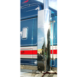Stainless Steel Exhaust Shroud Plain Right To Suit Western Star