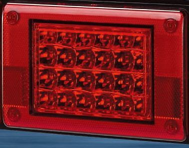 12/24V RED LED Jumbo Tail light Insert, Truck,Bus,Ute,Trailer,Caravan,Kenworth