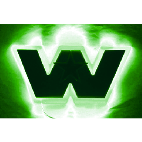 Western Star 4900 bonnet logo badge backing light "Green"