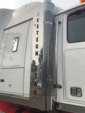 Stainless Steel  Exhaust Shroud Right To Suit Western Star With Text