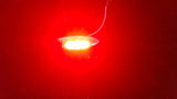 Clear/Red Marker light, chrome housing, 12-24 Volt,Truck,Trailer,Ute,Bus,Caravan