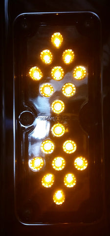 1x LED Clear/Amber Light. Fits my S/S Westcoast mirror. May suit some W/Star Tru