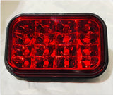 12/24V Clear/Red Stop/Tail light insert. Truck,Trailer,Ute,Carava