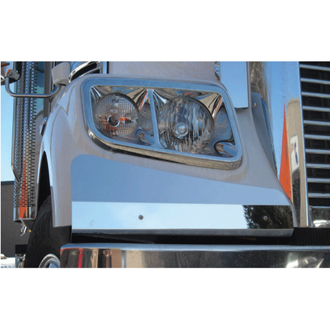 Pair of S/S Headlight Panels To Suit Freightliner Coronado