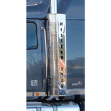 Stainless Steel  Exhaust Shroud Left To Suit Western Star With Text