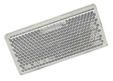 10 x Clear Rectangle Stick-on Reflectors