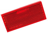 10 x Red Rectangle Stick-on Reflectors