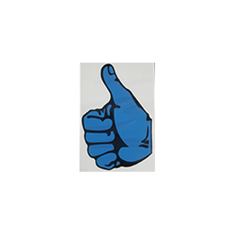 Sticker, "THUMBS UP" BLUE, Right hand