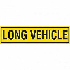 LONG VEHICLE 1200 x 300mm Class 2 Reflective Sign - Long Life Sticker