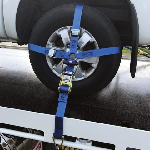 CAR CARRIER WHEEL HARNESS WITH 50MM CAM BUCKLE