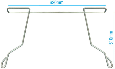 ANTI-SAIL BRACKET - ZINC PLATED 620mm x 510mm