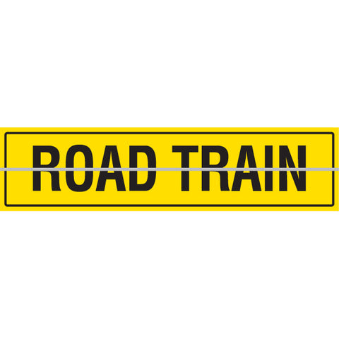 ROAD TRAIN SIGN. HINGED 1200 X 300MM