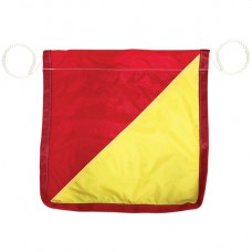 Flag Red & Yellow with Rope