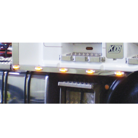 Pair of Under Cab Trims with Amber LED lights To Suit Kenworth K104B/K108