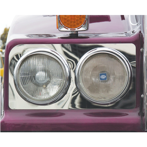Pair of S/S Kenworth Headlight backings Short T404/900/950/904/908/909